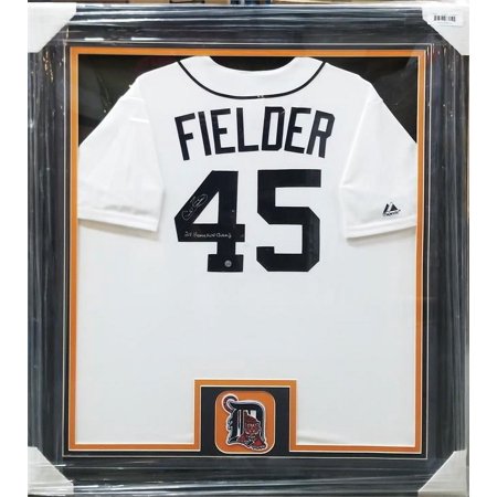 30x34 Framed Detroit Baseball Item - Cecil Fielder