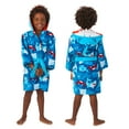 thumbnail image 2 of Saint Eve Kids' Hooded Terry Swim & Beach Cover Up Robe, Blue Shark, 100% Cotton, Medium, 2 of 6
