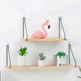 thumbnail image 3 of Wall Hanging Shelf Home Room Wall Hanging Single Board Pots Figurines Storage Rack Shelf Holder, 3 of 6