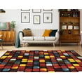 thumbnail image 2 of Linon Marisol Paint Box Power Loomed Polypropylene 8'x10'3" Rug in Black, 2 of 4