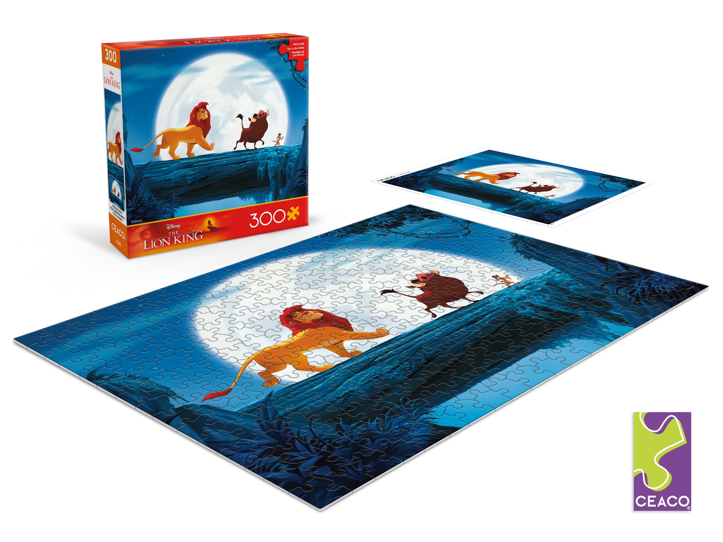Ceaco Disney The Lion King Evening Walk 300-Piece Interlocking Jigsaw Puzzle for Children Ages 14+