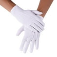 thumbnail image 1 of Marching Gloves, White Ceremonial Gloves Easy Cleaning Comfortable Stretchy Reusable  For Parties For Climbing, 1 of 8
