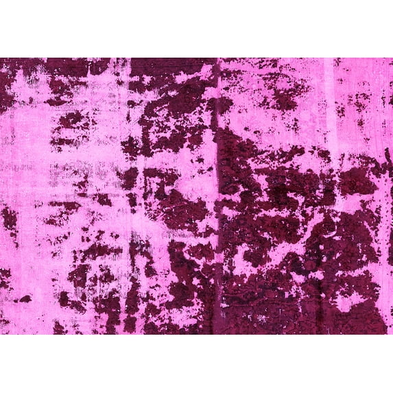 Ahgly Company Indoor Rectangle Abstract Pink Modern Area Rugs, 2' x 3'