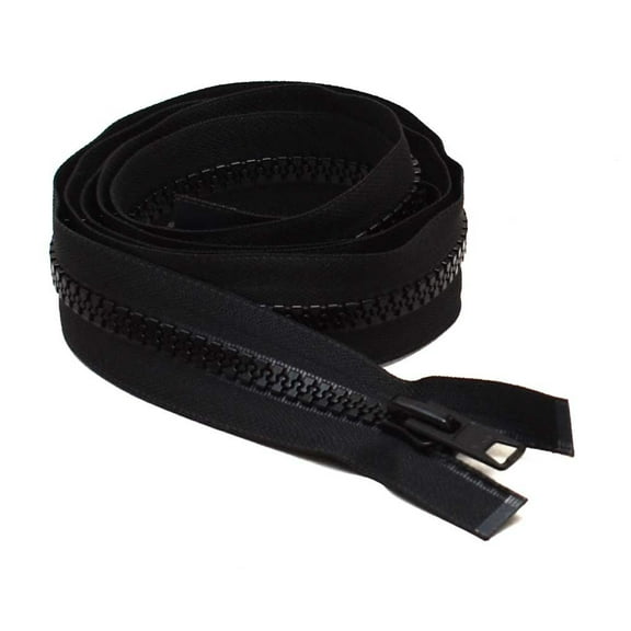 YKK Fastening Boat Separating Zipper | Open End 66 x 1 1/2 Inch Black