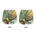 thumbnail image 3 of Rateoe Cartoon Dragonfly Art Printed 2 in 1 Women's Workout Shorts for Athletic Gym Running Shorts with Phone Pockets-Small, 3 of 7