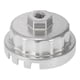 thumbnail image 1 of Oil Filter Cap Wrench 14 Flutes 4 Slots Removal Tool ,Silver White, 1 of 5