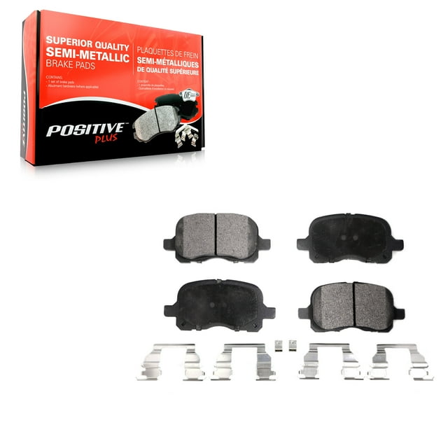 Positive Plus Front Semi-Metallic Disc Brake Pads PPF-D741 for Car 1998-2002 Toyota Corolla Chevrolet Prizm