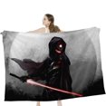 thumbnail image 1 of Manta de franela Hggkaie, manta con estampado de dibujos animados de Star Wars, manta de felpa ligera y acogedora para cama, sofá, oficina, decoración y viajes, para adolescentes (30 x 40 pulgadas), 1 of 8
