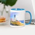thumbnail image 3 of CafePress - Cape Cod Light Print Stainless Steel Travel Mugs - 11 oz Ceramic Mug - Novelty Coffee Tea Cup, 3 of 4