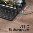 thumbnail image 5 of Backlit Detachable Keyboard Case for iPad Pro 12.9" 1/2 Gen, Pencil Slot Leather Folio, 5 of 8