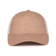 thumbnail image 6 of Outdoor Cap Glitter Trucker Hat – Low Profile Structured Mesh Back Baseball Cap, Adjustable Snapback, One Size, Rose Gold/White, 6 of 9
