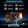 thumbnail image 4 of Boss 4K UHD 3D Android Smart Projector, 7000 Lumens Portable Home Theater Projector, 4 of 8