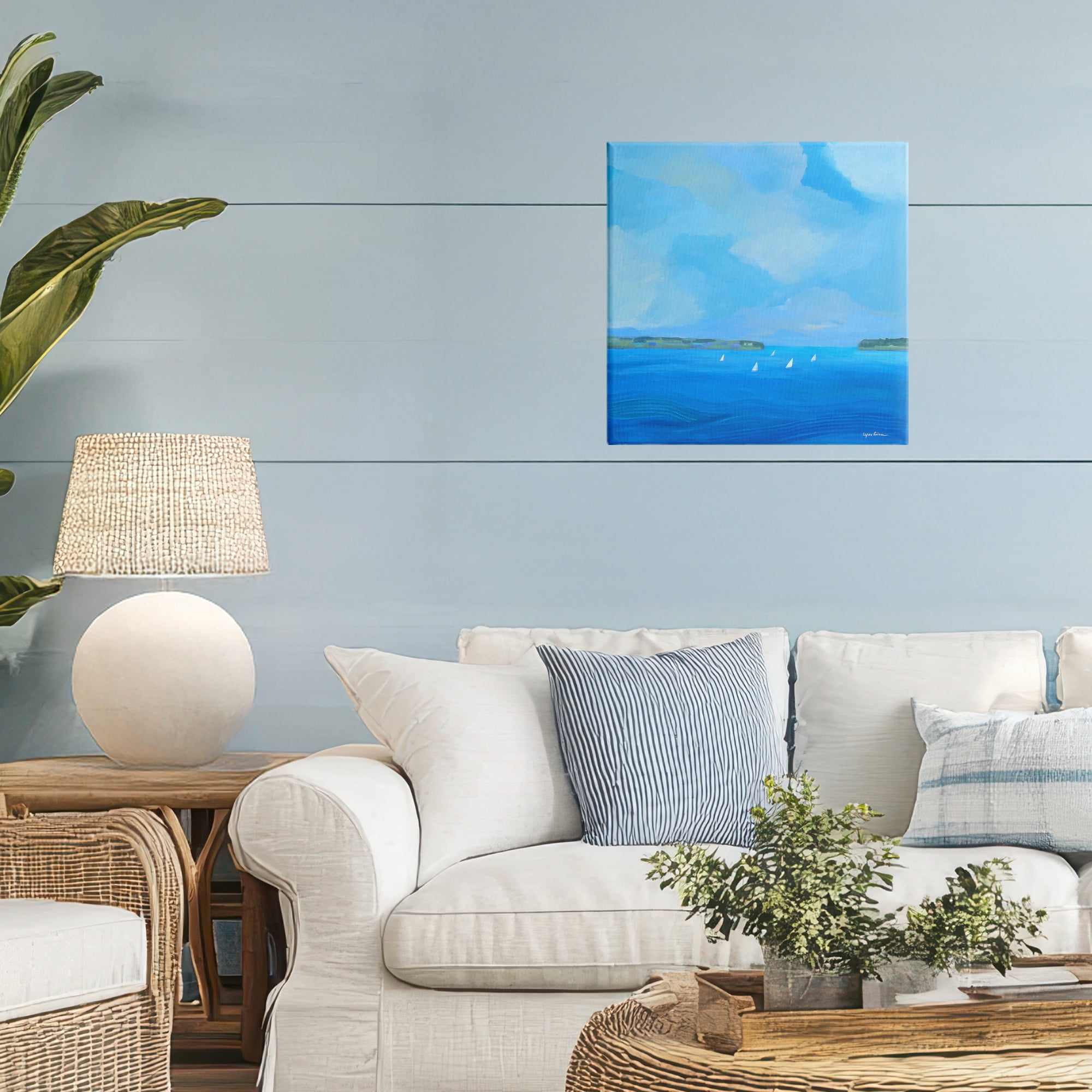 Stupell Industries A Perfect Day Seascape Canvas Wall Art, design by Lynn Ericson Fine Art