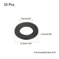 thumbnail image 2 of Uxcell M14 Carbon Steel Flat Washer, 15x27.8x2.4mm Black Oxidized Grade 8.8 Alloy Steel Fasteners, 25 Pack, 2 of 5