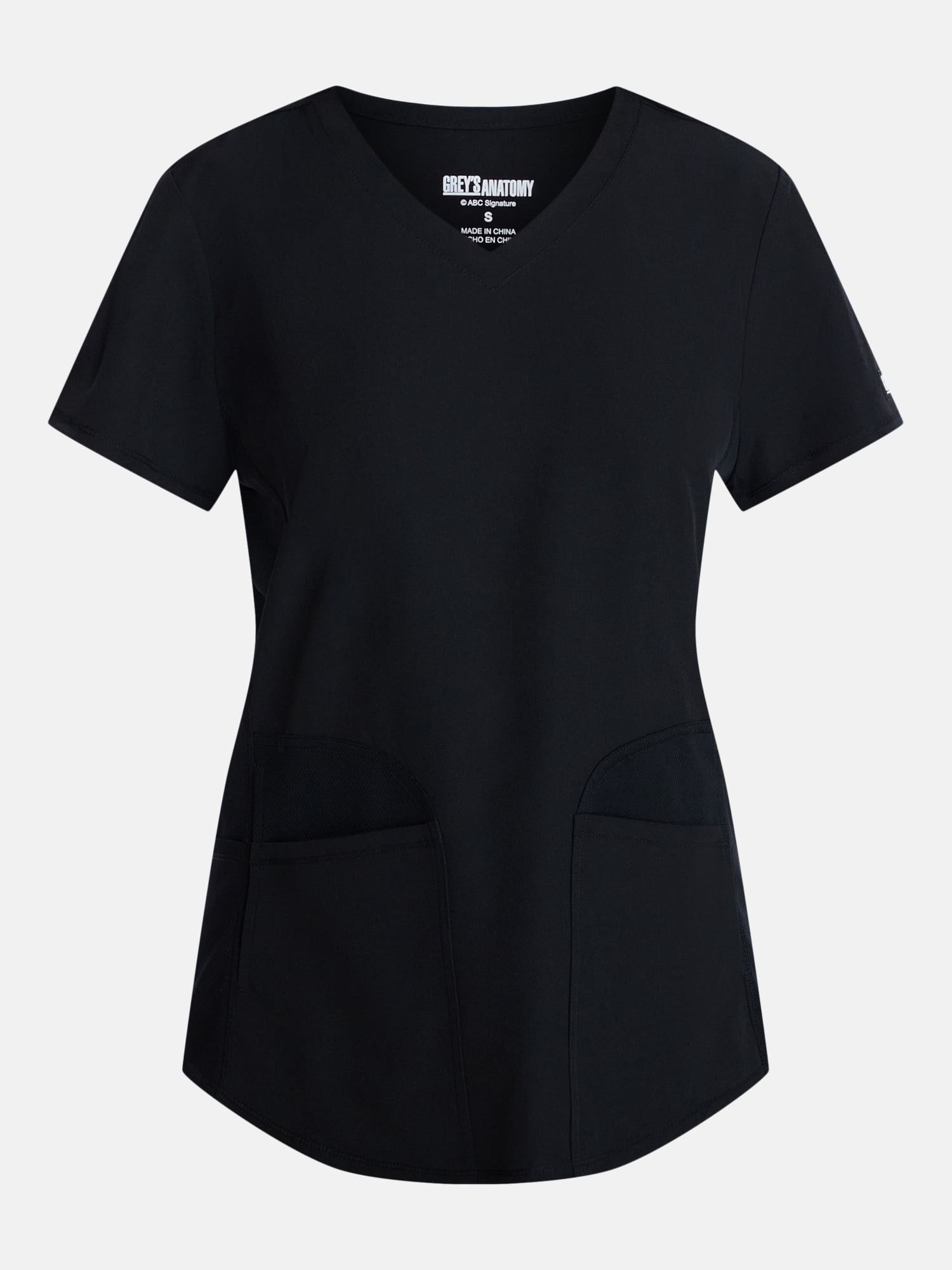 Grey's Anatomy Women's Scrub Top with Short Sleeves, Sizes S-3XL