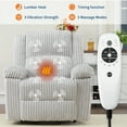 thumbnail image 3 of Garvee Electric Power Lift Recliner Chair Sofa with Massage and Heat,4 Positions,Side Pockets,Grey, 3 of 6