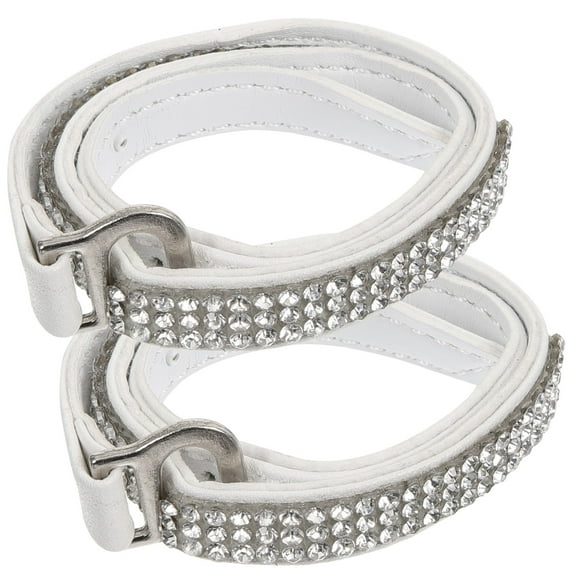 BESTYASH 1 Pair High Heeled Shoe Laces with Rhinestone in for Women Formal Events