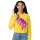 thumbnail image 4 of Peluche unisex Fanny Pack TeeTurtle con forma de gato, color morado, 4 of 5