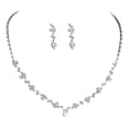 thumbnail image 1 of Pendientes de strass Collar de strass para mujer y niña Pendientes de borla con strass Collar para mujer y niña Pendientes de botón para mujer, 1 of 8