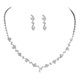 thumbnail image 1 of Pendientes de strass Collar de strass para mujer y niña Pendientes de borla con strass Collar para mujer y niña Pendientes de botón para mujer, 1 of 8