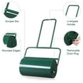 thumbnail image 3 of Lawn Roller, 24'' 13 Gallons Pull & Push Steel Yard Roller with Removable Drain Plug, Water or Sand Filled for Garden, Park, Grass, Green, 3 of 8