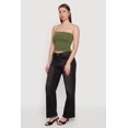 thumbnail image 3 of Women's Cropped Fold Over Tube Top, 3 of 4
