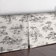thumbnail image 3 of Auclair Gray Platform Bed Skirt Twin 18" Drop, 3 of 4
