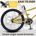 thumbnail image 4 of BMX Bikes for 6-14, Cuoote 24 Inch Bicycle with High-Carbon Steel BMX Frame, 360° Handlebar Rotation, 4 of 7
