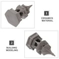 thumbnail image 2 of WEUVEB 3Pcs Home Decoration Pavilion for Garden Decor Brown, 2 of 5