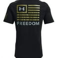 thumbnail image 2 of Under Armour Men's T-Shirt UA Freedom Banner Short Sleeve Graphic Tee 1370818, Navy, L, 2 of 2