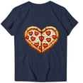 thumbnail image 2 of Meichang T-Shirts Couple Valentines Day T-Shirts Imprimé Cœur Mignon T-Shirts Manches Courtes Col Rond Hauts Mignons Coupe Ample T-Shirts de Vacances Valentines Day, 2 of 4