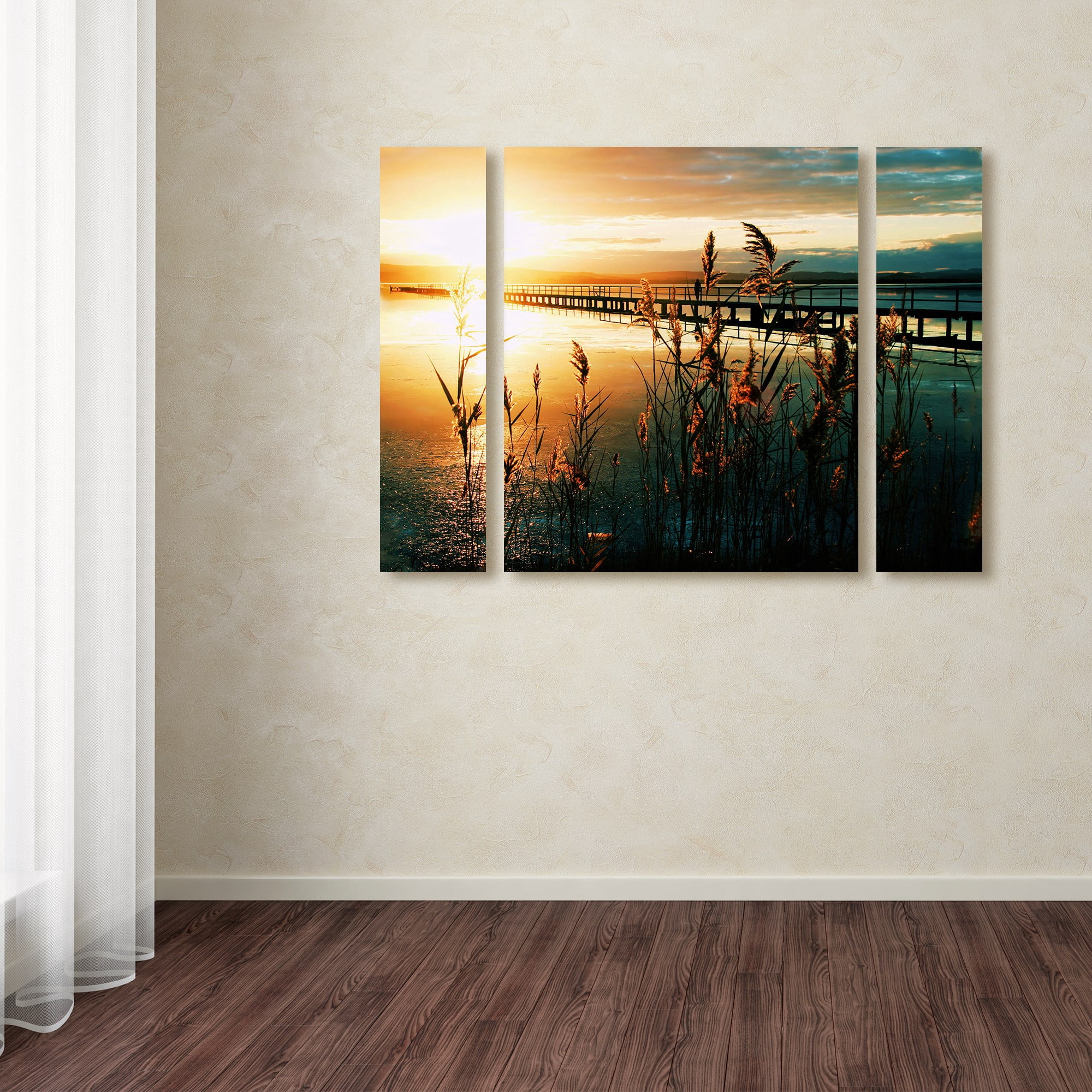 Beata Czyzowska Young 'Wish You Were Here' Multi Panel Art Set Large