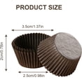 thumbnail image 2 of Casewin 1000 Pieces Mini Paper Baking Cups Cupcake Liners Chocolate Paper Candy Cups Muffin Wrappers for Jubilee Party Birthday Celebration, Brown, 2 of 7