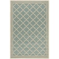 thumbnail image 2 of SAFAVIEH Beach House Nima Trellis Indoor/Outdoor Area Rug Aqua/Cream, 5'3" x 7'6", 2 of 7