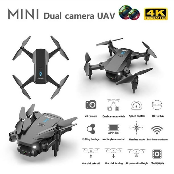 Fiudx Ofertas Flash Artículos En Oferta Mini Cámara Hd 4K Mini Fpv Drone Q12 Wifi Cámara Mini Plegable 6-Mantenible Helicóptero Bola Drone