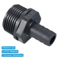 thumbnail image 4 of Uxcell Barb Hose Fitting, Barbed Male Thread Pipe Connector Adapter Gray 16mm 3, 4 of 5