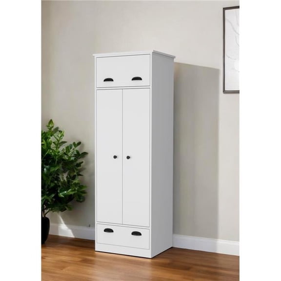 HomeRoots 534918 23 in. White Drawer Combo Dresser