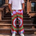 thumbnail image 2 of Iaqnaocc Men's Sweatpants With Pockets Athletic Lightweight Workout Pants Breathable Comfortable Daily Casual Tie Dye Joggers Red S, 2 of 7
