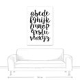 thumbnail image 3 of Creative Products Black and White Lowercase Alphabet 32x48 Canvas Wall Art, 3 of 5