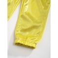 thumbnail image 5 of Manyakai Boys Girls Shiny Metallic Dance Pants Leggings Glittery Trousers Bell Bottoms Jazz Hip Hop Gold 140, 5 of 6