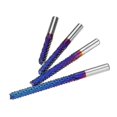 thumbnail image 2 of 6mm Shank 22/25/32/42/52mm Tungsten Carbide Milling Cutter Blue Nano Coated End Mill, 2 of 4