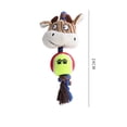 thumbnail image 4 of Dog Corduroy Tennis Rope Toy - Rope Material, Interactive, Teeth Cleaning, Suitable for Puppies & Adult Dogs, 4 of 6