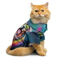 thumbnail image 4 of Hippie Bernese Mountain Dog Portrait oil painting Watercolor Tie-dye Vintage Hawaiian Summer Shirt for Small Medium Large Dog Cat Berner Lover Gifts - 00015, 4 of 6