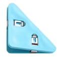 thumbnail image 2 of Klonfd Triangle File Corner Data Triangular Book Page Corner Multifunctional Translucent Color Fastener Books From Curling Reading, 2 of 5