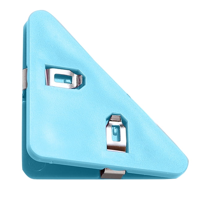 Transparent Triangle File Corner Protectors Anti Curling Book Page Clips Multifunctional for Documents Bills Stationery