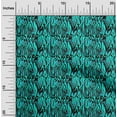 thumbnail image 1 of oneOone Polyester Spandex Turquoise Blue Fabric Animal Skin Craft Projects Decor Fabric Printed By The Yard 56 Inch Wide-5RE, 1 of 4
