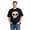 Black-04, variant on Unisex Skull Graphic Black T-Shirt, Gothic Halloween Short Sleeve Tee