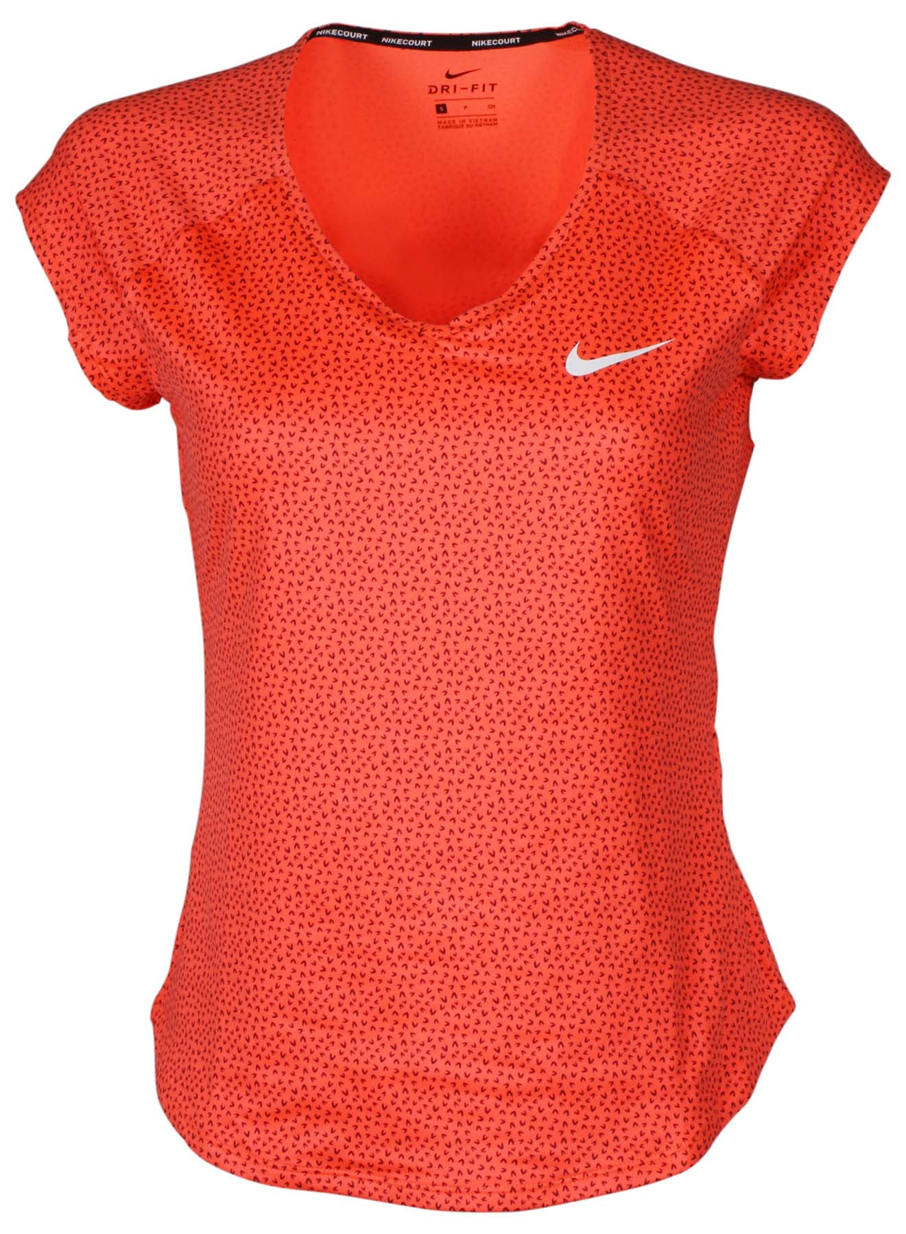 Regaño Creta Socialista Nike Women's Dri-Fit Nike Court Pure Tennis Top-Neon Coral - Walmart.com