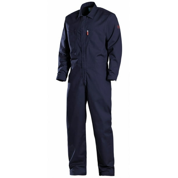 Benchmark FR Benchmark Flame Resistant Contractor Plus Coverall, HRC 2, NFPA 2112, Navy, 3XL