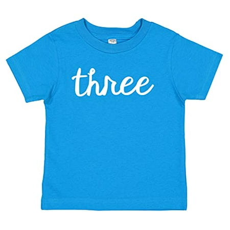 

7 ate 9 Apparel Kids Three Birthday Shirt for Boys 3 Birthday Shirt 3rd Bday Third Shirts Cobalt Blue Shirt